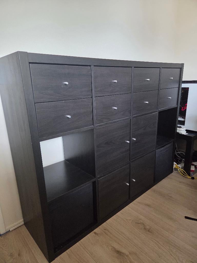 Ikea kast zwart, Ophalen, 100 tot 150 cm, 5 laden of meer, 100 tot 150 cm
