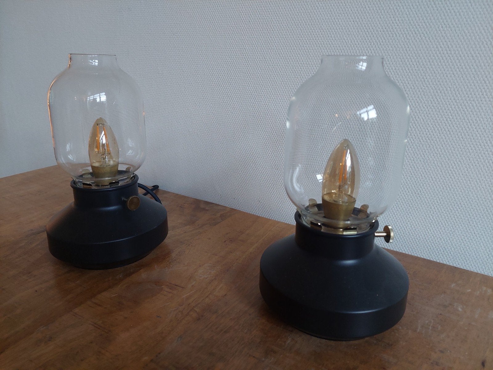 IKEA TÄRNABY dimbare tafellamp - antraciet, 25 cm hoog, Ophalen, 25 cm, E14 (klein), Zo goed als nieuw