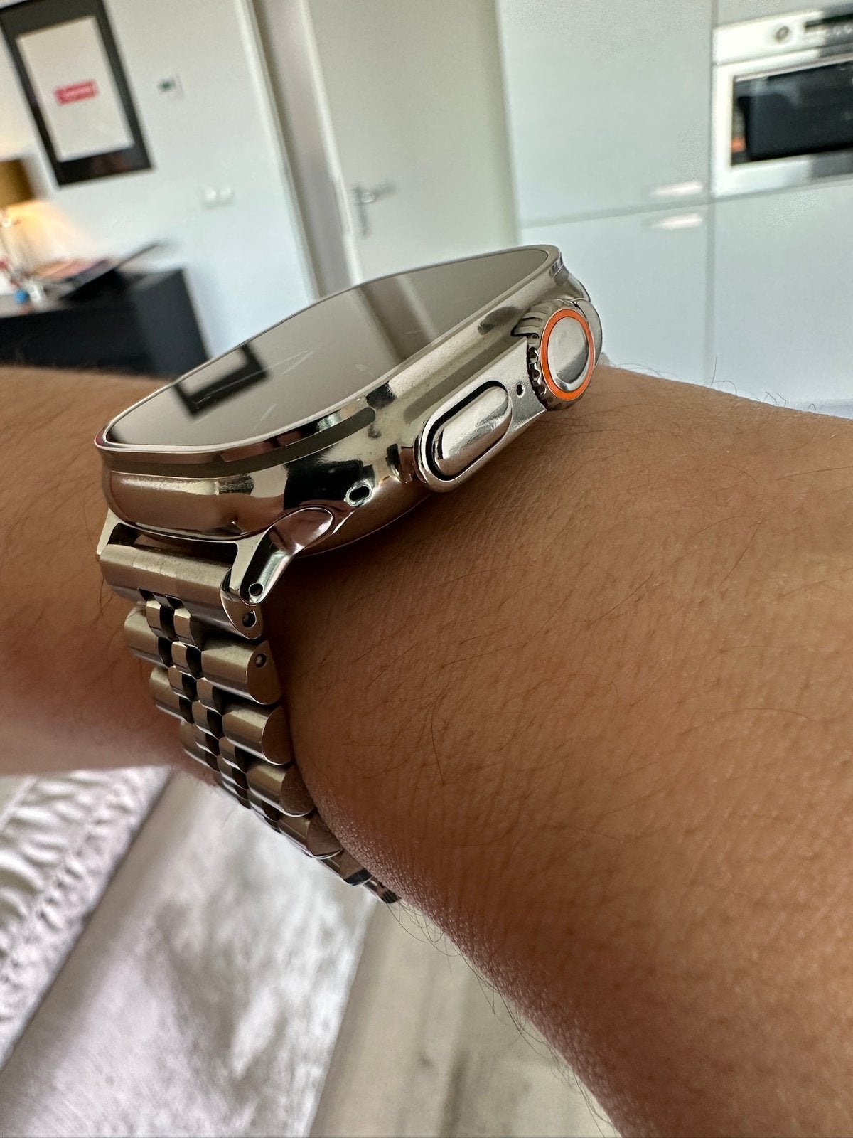 Apple Watch Ultra 1 HOOGGLANS | UNIEK & ORIGINEEL ‼️, Ophalen, GPS, Zo goed als nieuw, IOS