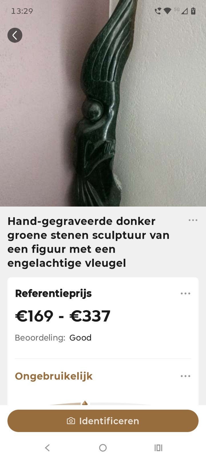 prachtig handgemaakt engelen beeld, Ophalen, Natuurlijk materiaal, Beeld, Afrika