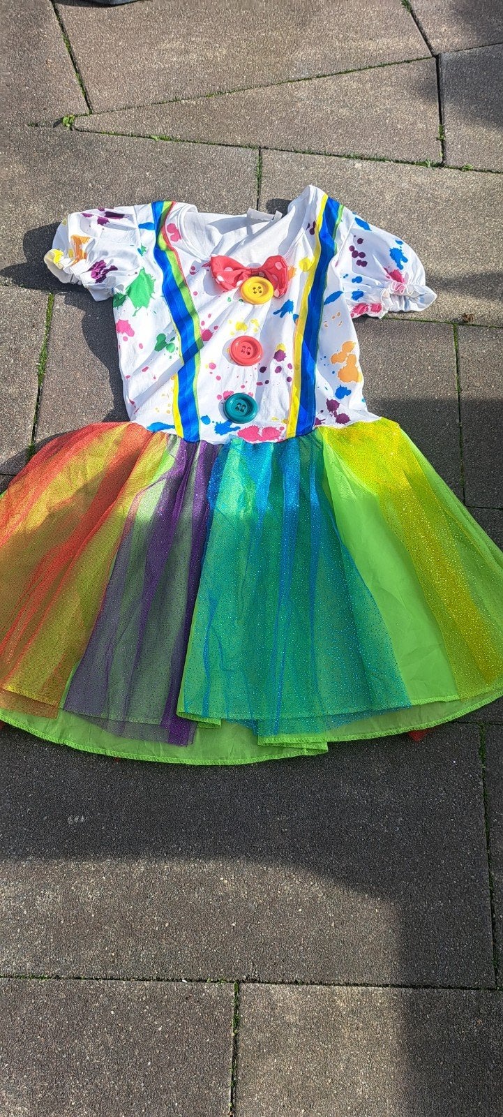 Vrolijk Regenboog Clown Jurkje voor Kinderen, Ophalen of Verzenden
