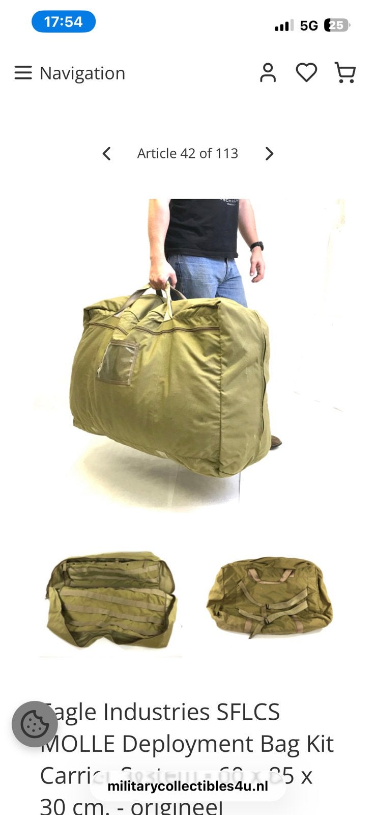 Eagle industries deployment bag 60x85x30. Grote stevige tas, Ophalen, 30 cm of meer, Gebruikt, 80 cm of meer