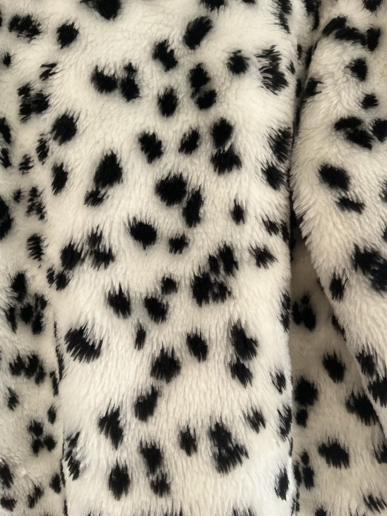 VINTAGE Young Tanya maat 40 Y2K fluffy jas 101 Dalmatiërs, Maat 38/40 (M), Verzenden, Wit, Young Tanya