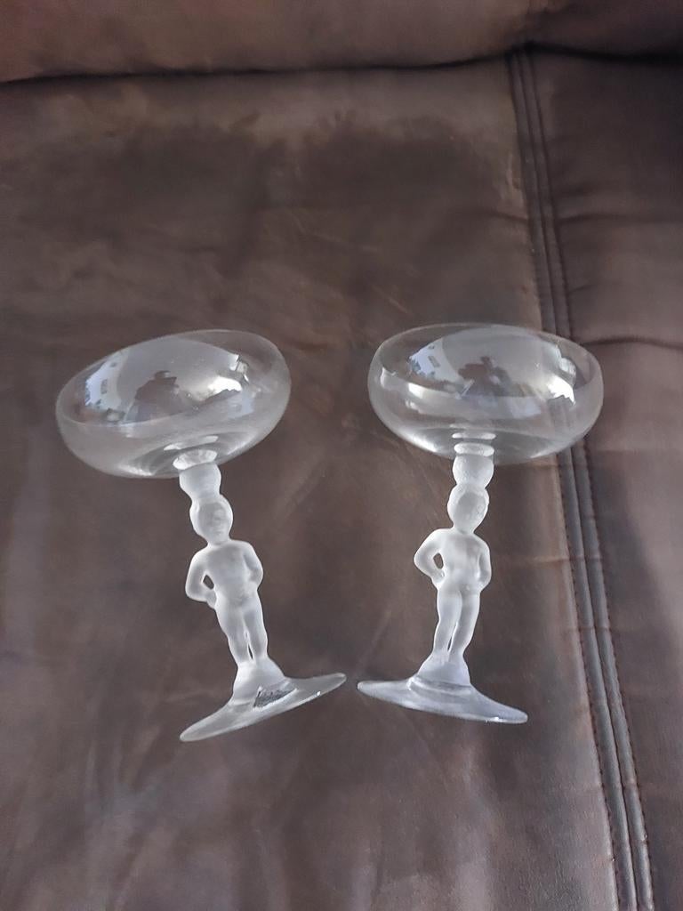 Manneke Pis coupes cristal, Ophalen of Verzenden, Zo goed als nieuw