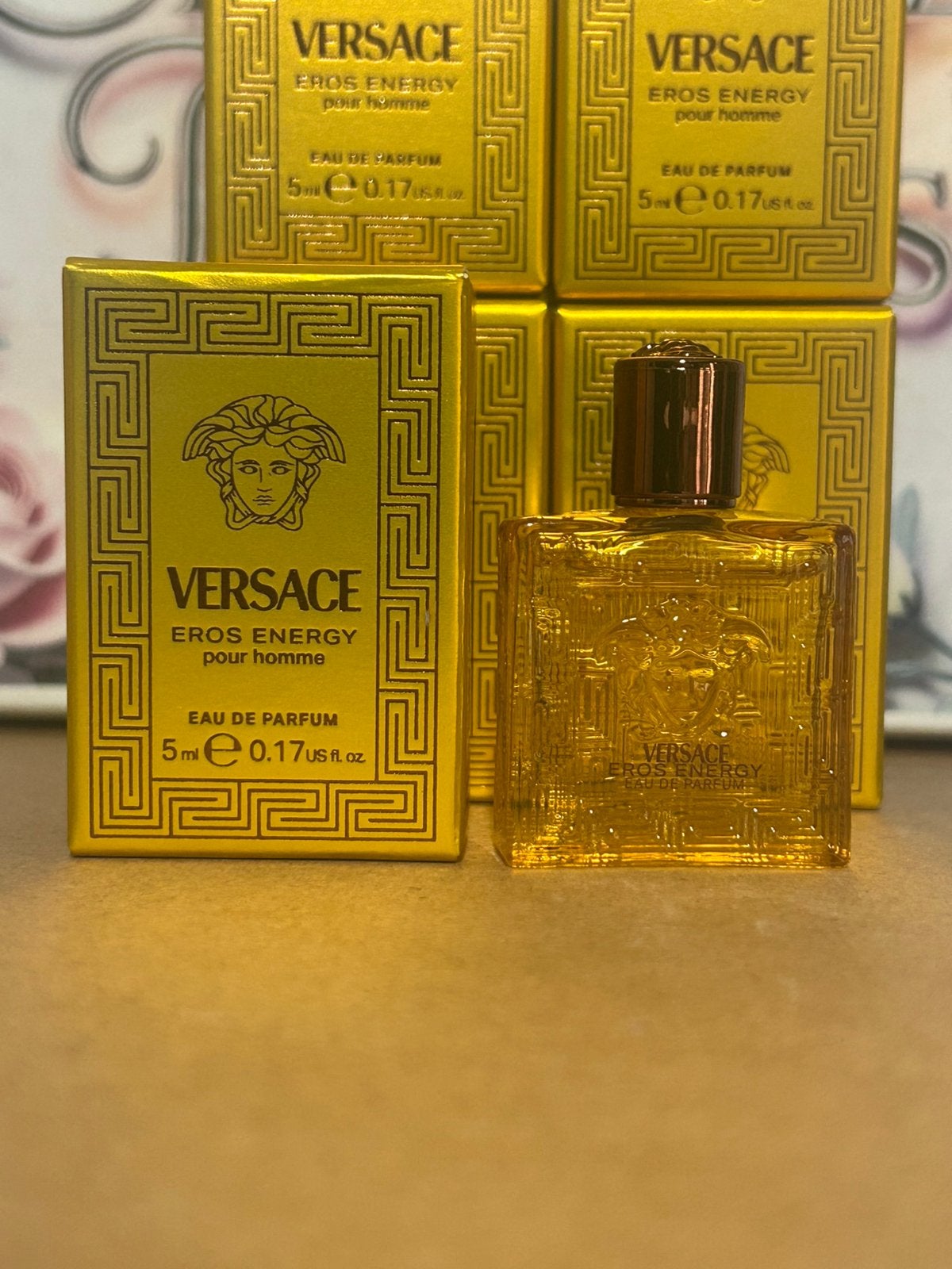 Versace - eros energy miniatuur 5ml edp, Ophalen of Verzenden, Nieuw