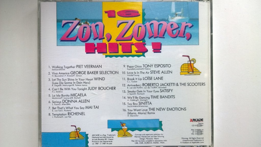 16 Zon, Zomer, Hits!, Ophalen of Verzenden, Zo goed als nieuw, Pop, Album