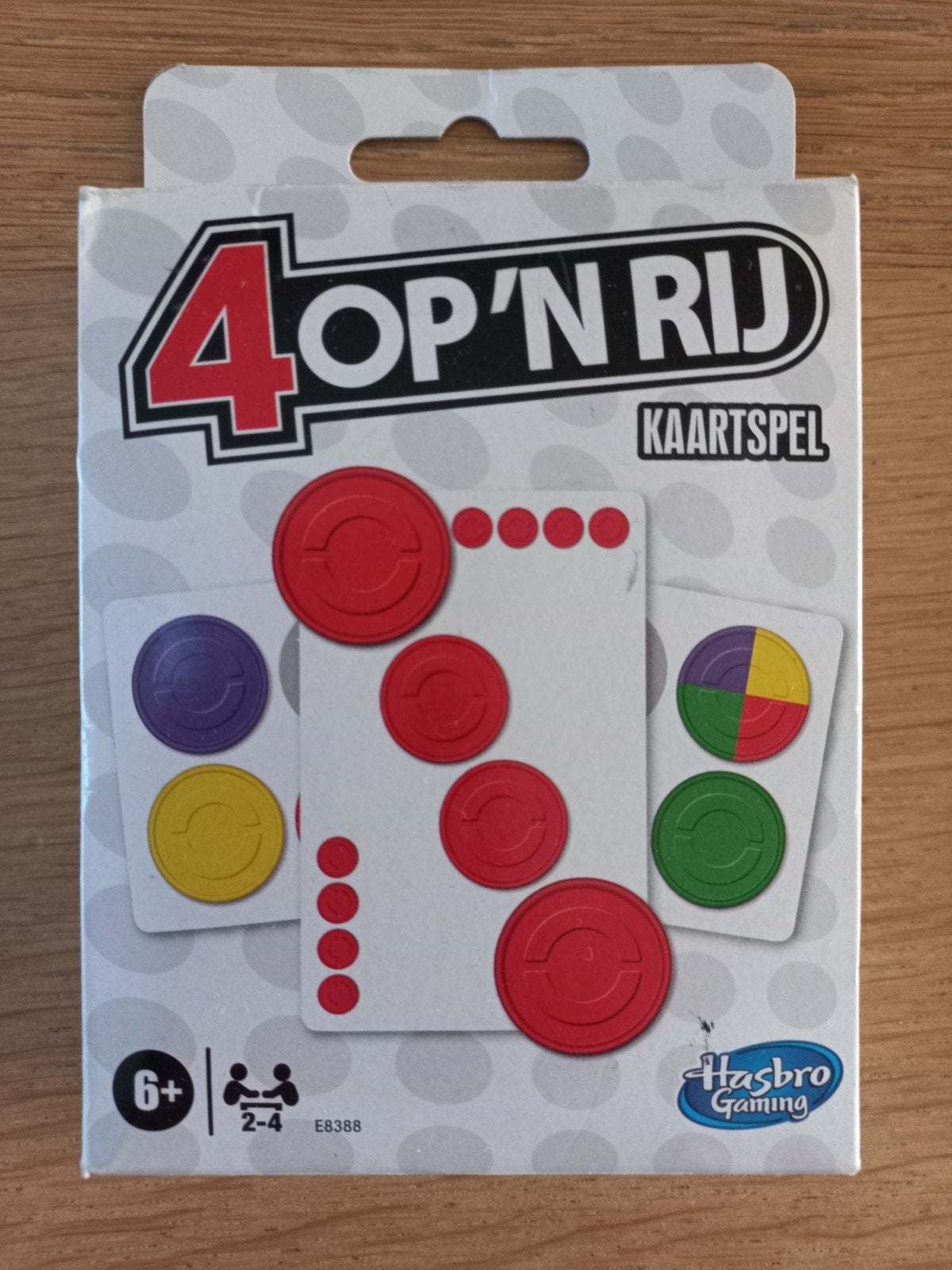 VIER OP 'N RIJ, kaartspel 2-4 spelers, 6+ jr, NIEUW IN SEAL!, Ophalen of Verzenden, Nieuw