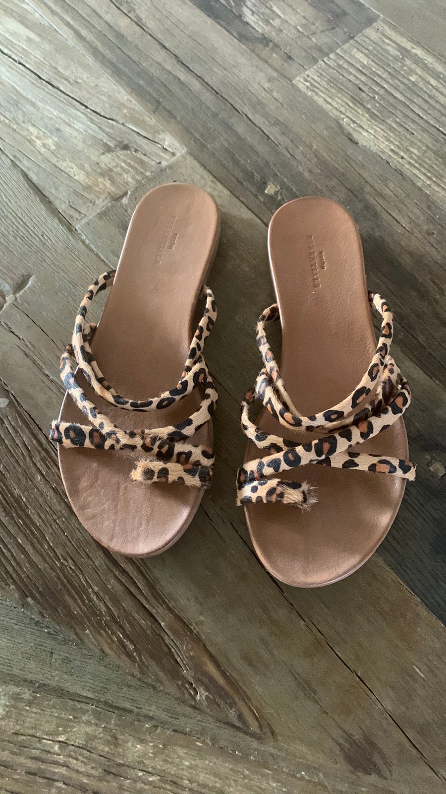 Lederen dames slippers maat 39, Ophalen, Zo goed als nieuw, Zwart