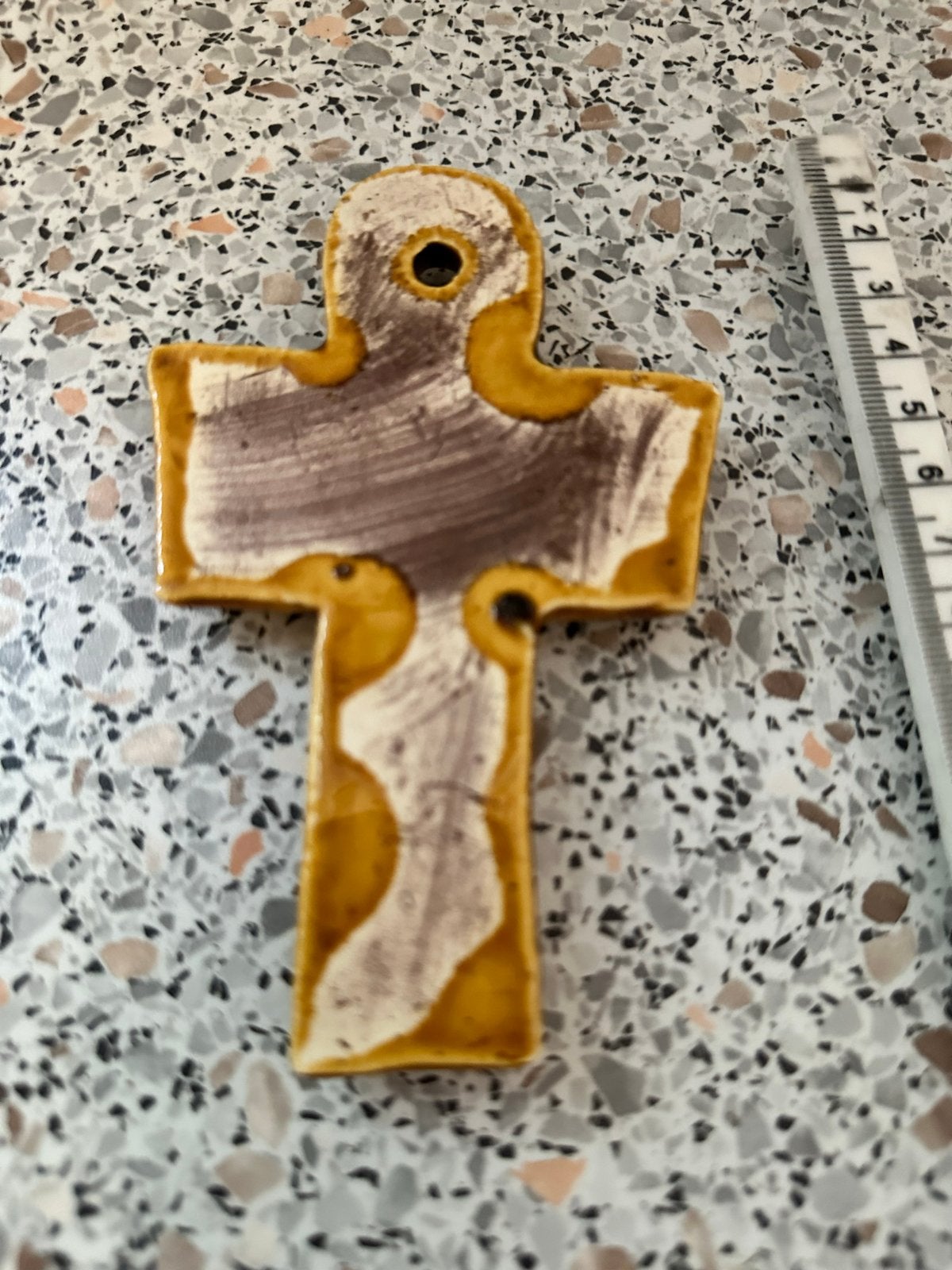 Keramieken Ankh Kruis Hanger - Handgemaakt, Ophalen of Verzenden