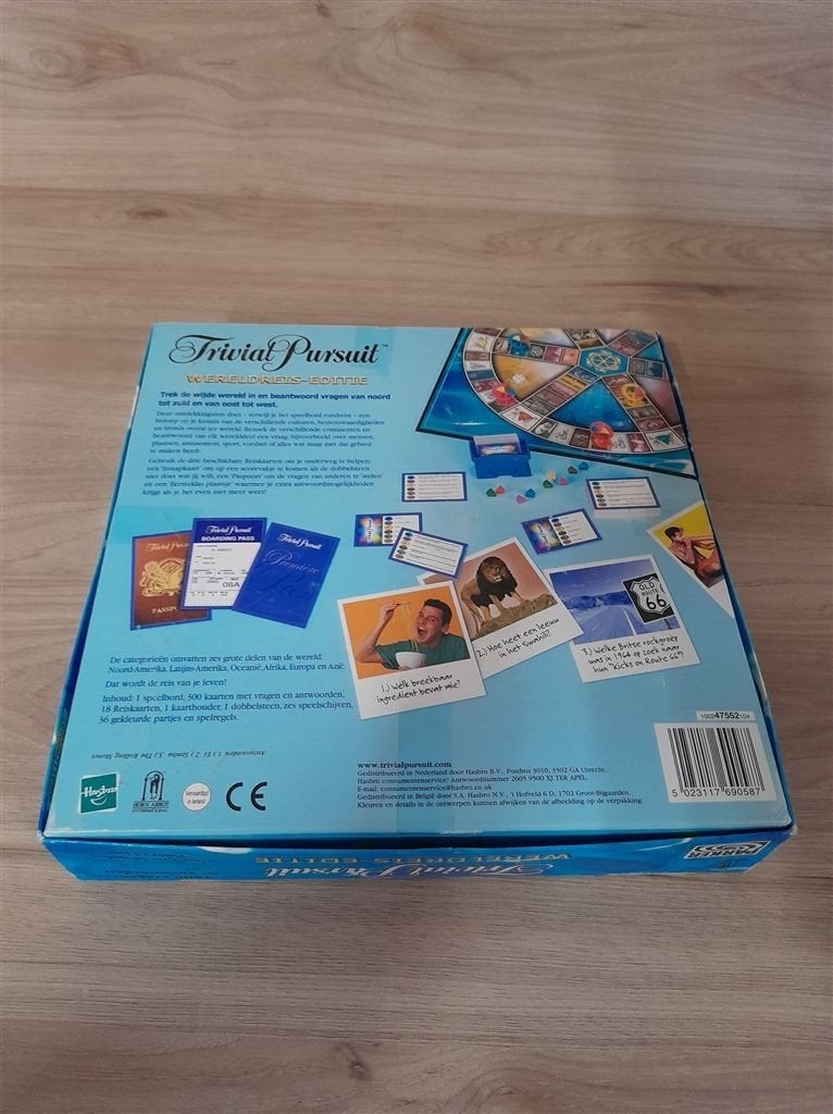 Trivial pursuit - wereldreis-editie - s3697, Hobby en Vrije tijd, Gezelschapsspellen | Bordspellen, Verzenden, Zo goed als nieuw
