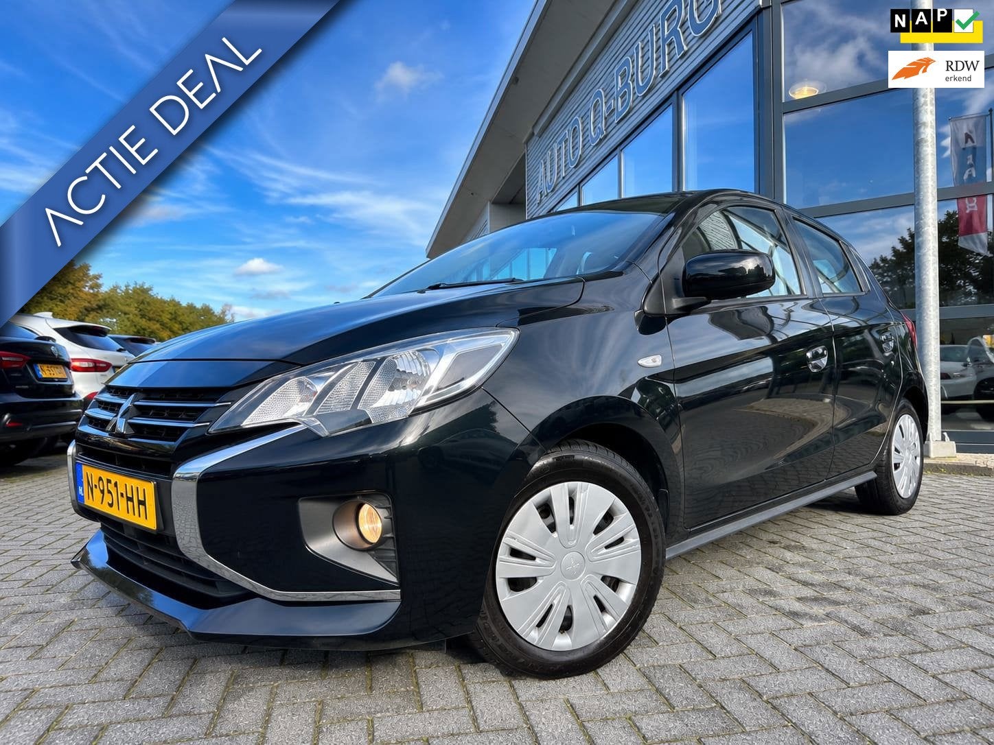 Mitsubishi Space Star 1.2 Cool+ | Airco | 5 Deurs | Orgineel, Auto's, Voorwielaandrijving, Gebruikt, 850 kg, Zwart