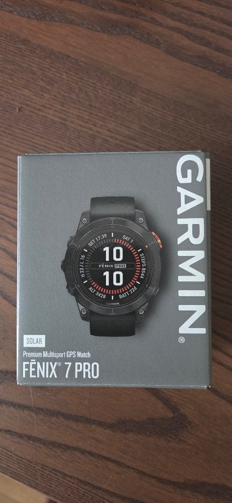 Garmin Fenix 7 Pro Solar, Sieraden, Tassen en Uiterlijk, Sporthorloges, Ophalen of Verzenden, Zo goed als nieuw, Waterdicht, Garmin fenix
