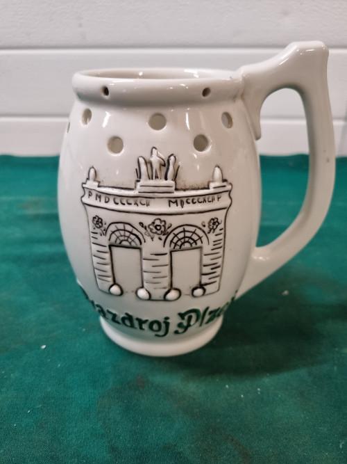 bierpul prazdroj pilzen aardewerk, Verzamelen, Glas en Borrelglaasjes, Ophalen of Verzenden, 'T Olde Gre-j, Info@toldegrej.nl