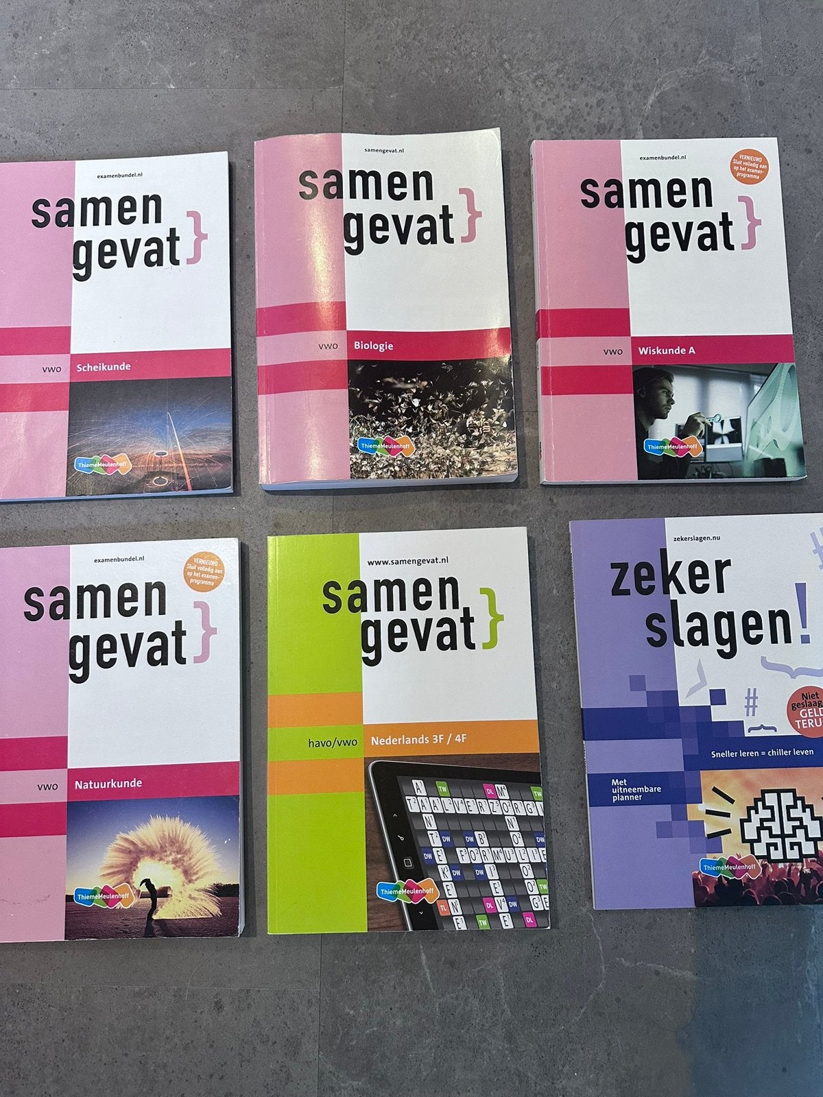 Samgevat boeken vwo en zeker slagen, Ophalen of Verzenden, Zo goed als nieuw, VWO