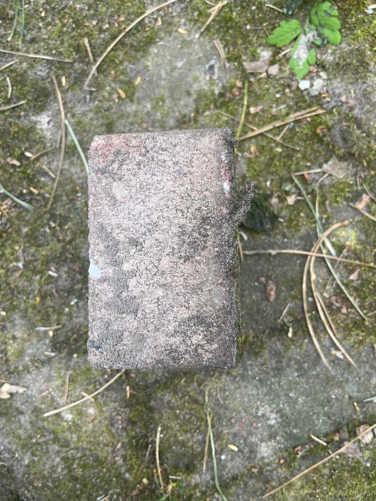 Gratis Klinkers 10x10x6cm - ca. 3m2, Tuin en Terras, Tegels en Klinkers, Ophalen, Gebruikt, Minder dan 5 m², Klinkers