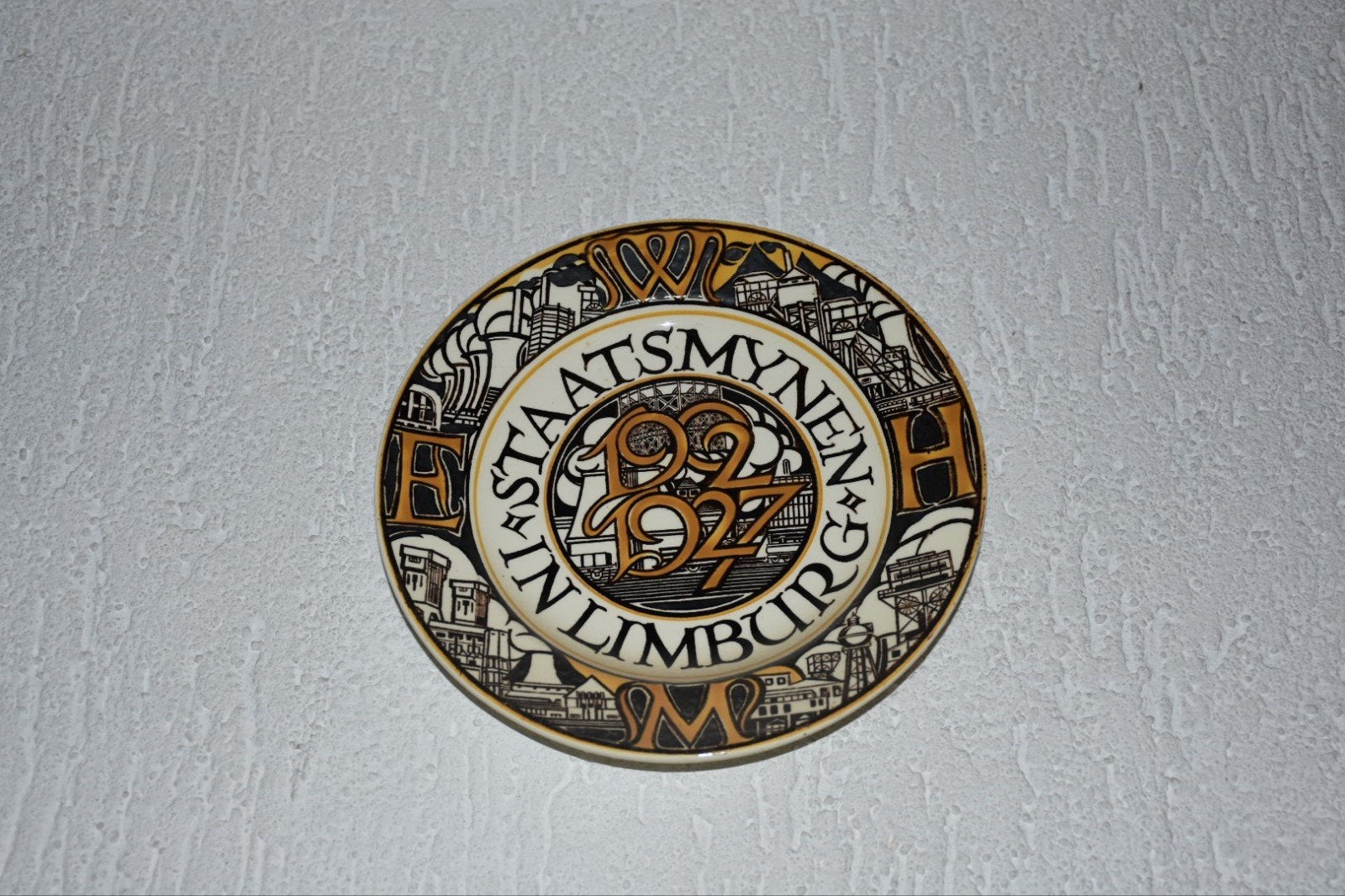 Twee historische mijnwerkersborden - Staatsmijnen & NKMB, Antiek en Kunst, Ophalen