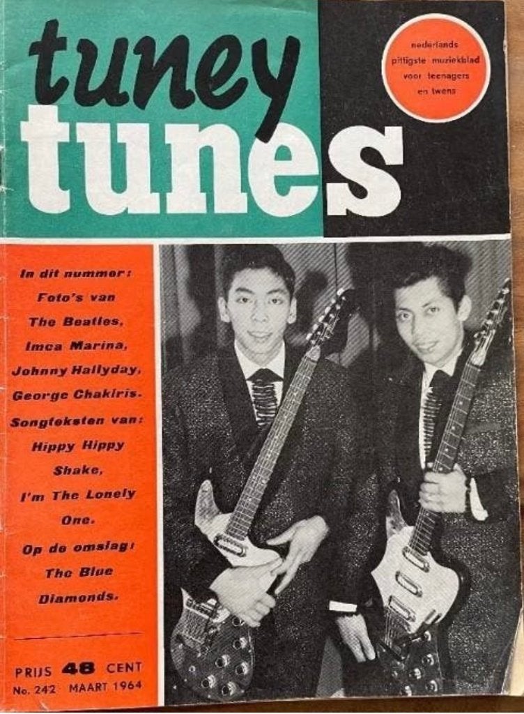 Tuney Tunes 242 maart 1964 Blue Diamonds en Johnny Hallyday, Ophalen of Verzenden, 1960 tot 1980, Nederland, Tijdschrift