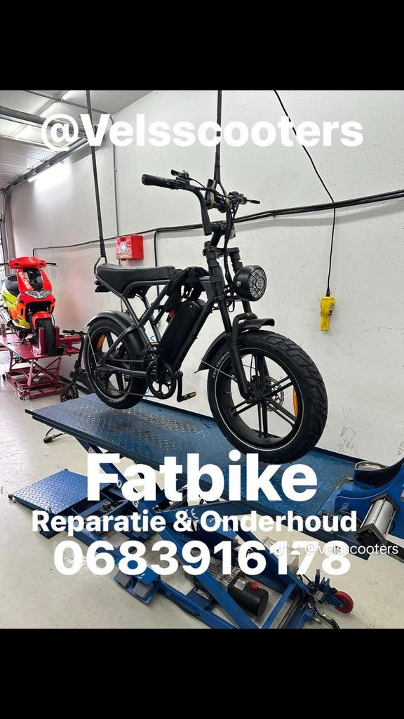 Fatbike onderhoud & reparatie regio den haag, Fietsen en Brommers, Elektrische fietsen, Ophalen