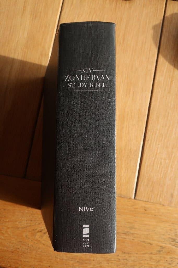 NIV Zondervan Study Bible, Large Print, Leathersoft, BrownT, Ophalen of Verzenden, Zo goed als nieuw, Christendom | Katholiek