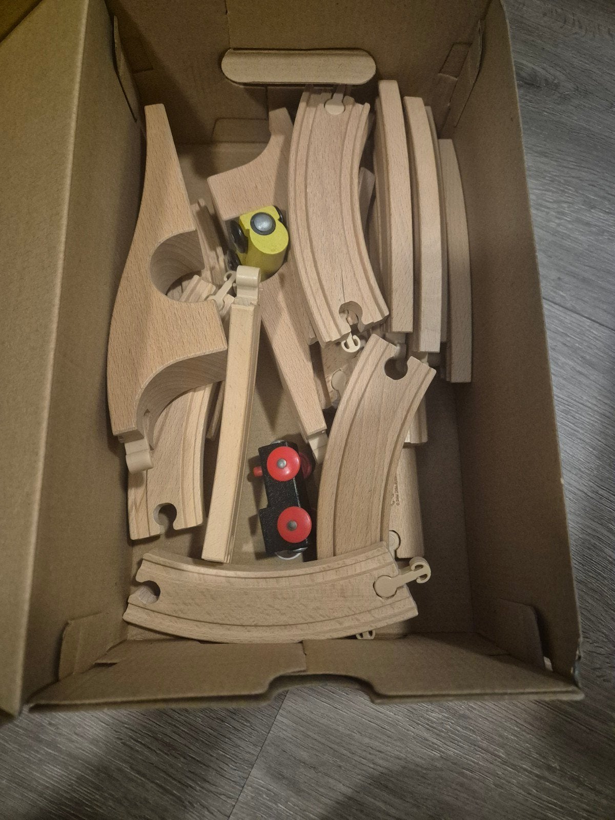 ikea treinset, Kinderen en Baby's, Speelgoed | Houten speelgoed, Ophalen, Zo goed als nieuw