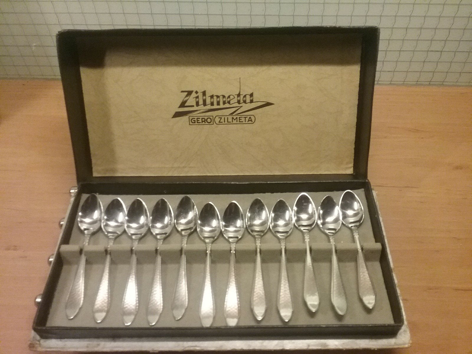 Gero Zilmeta 12 lepeltjes in doos, Ophalen of Verzenden