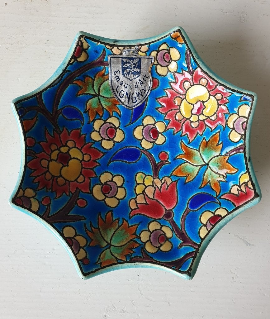 Longwy stervormig schaaltje / Vide-poche – Émaux de Longwy, Antiek en Kunst, Ophalen of Verzenden