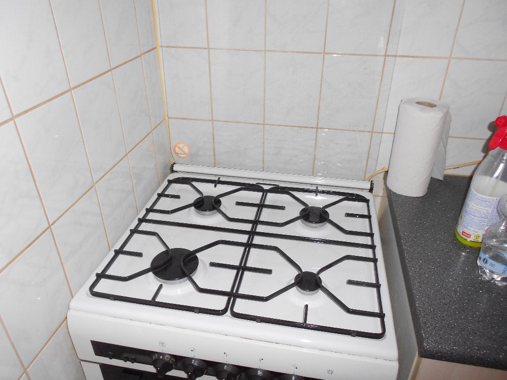 gasforhuis electriche oven, Ophalen, Gebruikt, Grill, 4 kookzones
