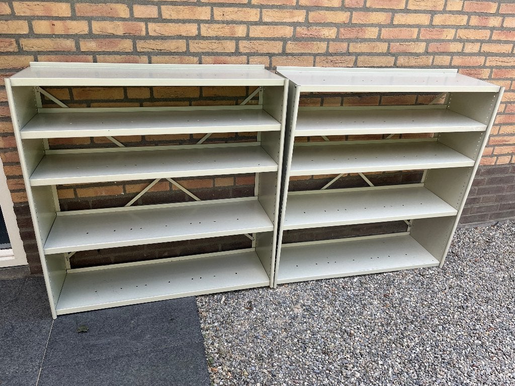metalen stellingkasten 2x, Ophalen, Gebruikt