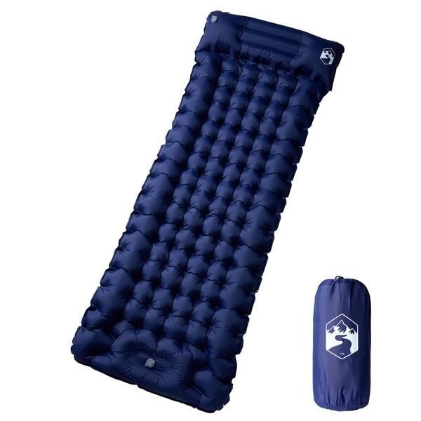 Kampeermatras met kussen zelfopblazend 1-pers nieuw in doos, ., Nieuw, Ophalen of Verzenden, .