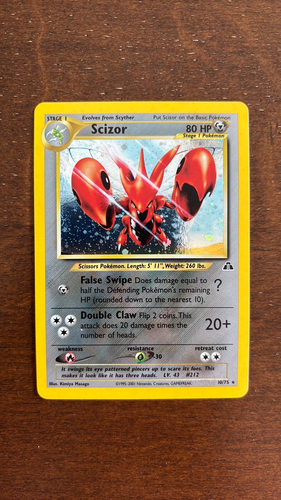 Scizor (NDI 10), Ophalen of Verzenden, Zo goed als nieuw, Losse kaart