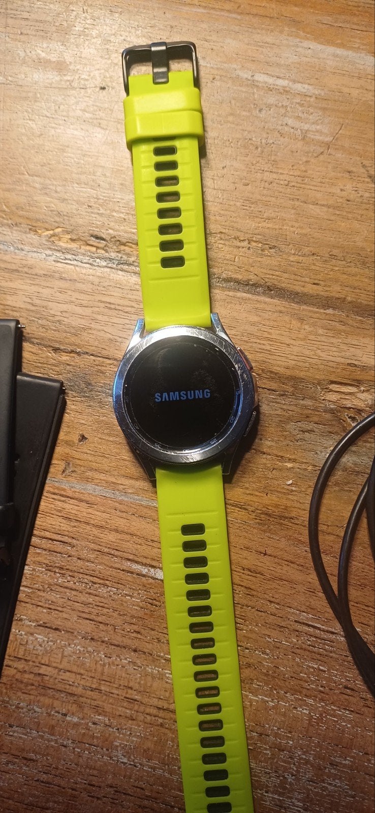 Samsung Galaxy Watch4 Classic met extra bandjes, Ophalen, Gebruikt, Zwart, Stappen