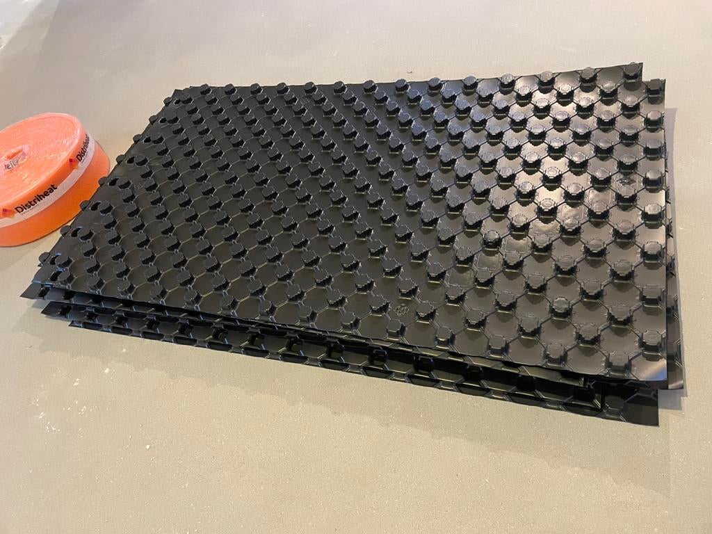 Noppenplaat voor vloerverwarming 9 stuks, Overige materialen, 30 cm of meer, 50 tot 150 cm, Overige typen