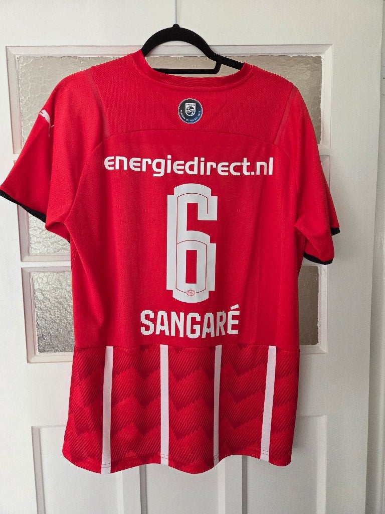 PSV Thuis Shirt 2021 2022 maat L Sangare, Maat L, Ophalen of Verzenden, Zo goed als nieuw, Shirt
