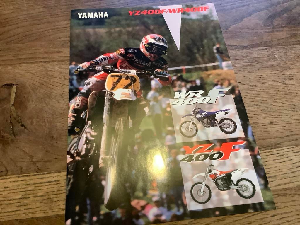 Yamaha YZ 400F/WR 400F brochure.    (Nr 3), Verzenden, Yamaha
