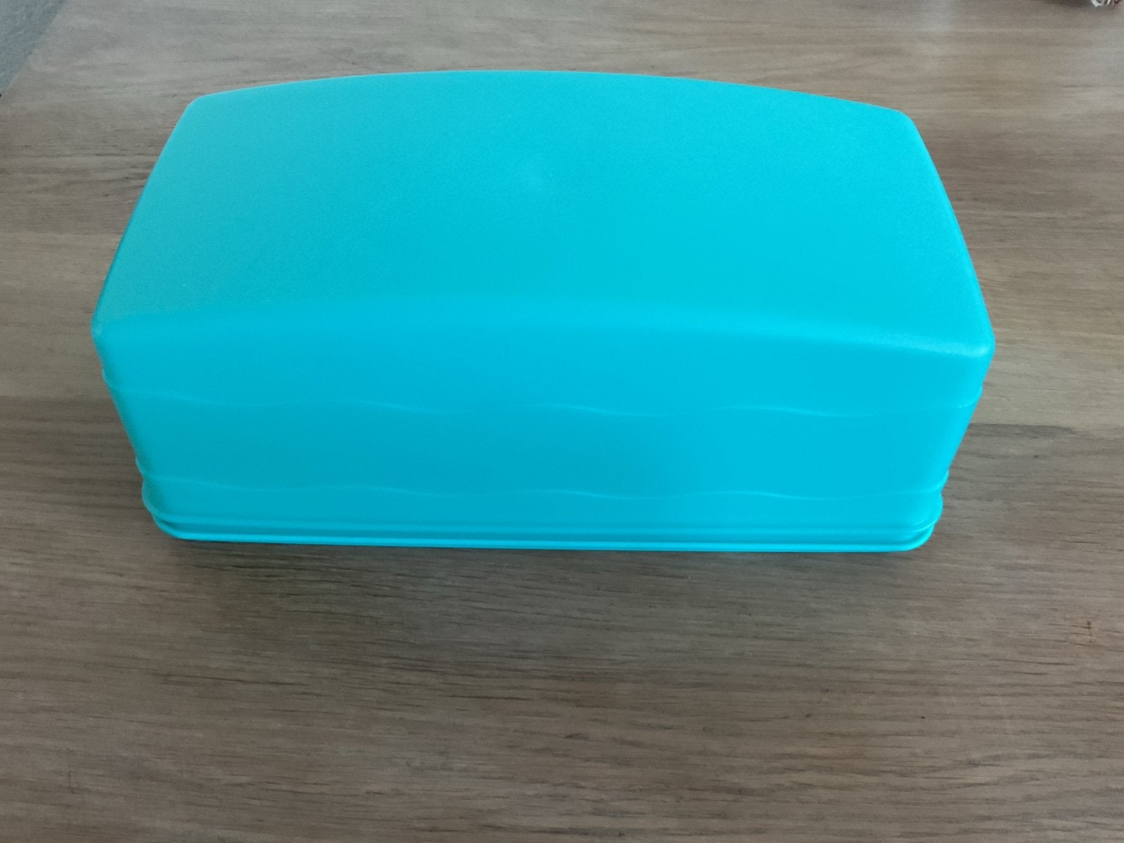 Tupperware Cakedoos - Turquoise, Huis en Inrichting, Overige kleuren, Bewaardoos, Ophalen of Verzenden, Zo goed als nieuw