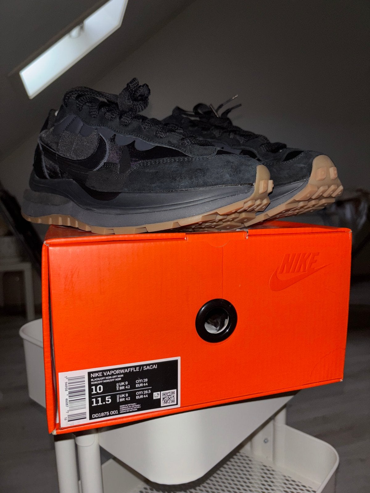Nike Vaporwaffle Sacai Black Gum - Deadstock, Ophalen of Verzenden, Nieuw, Zwart, Sneakers of Gympen