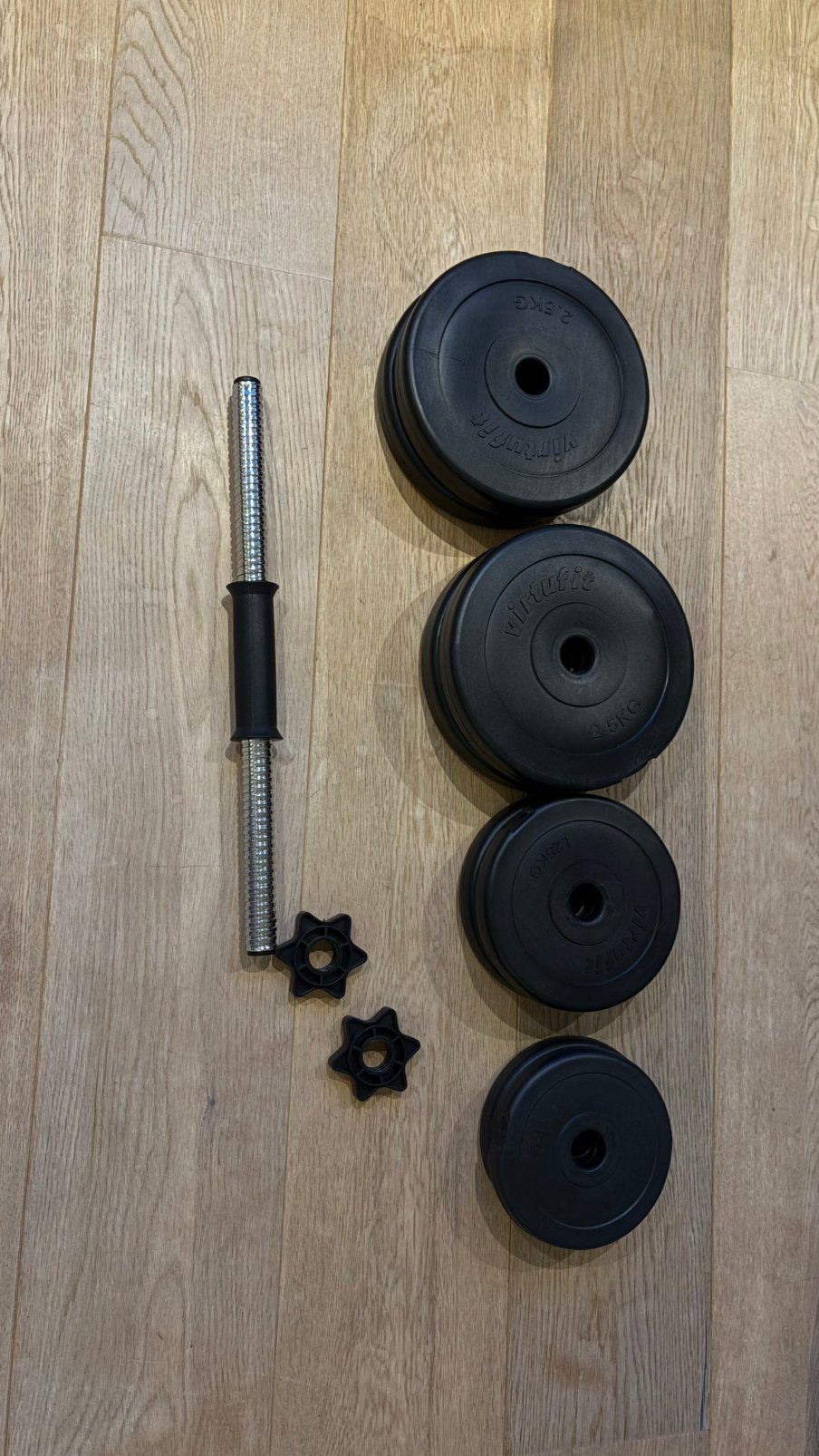 Dumbell set, Sport en Fitness, Fitnessmaterialen, Ophalen, Zo goed als nieuw, Dumbbell