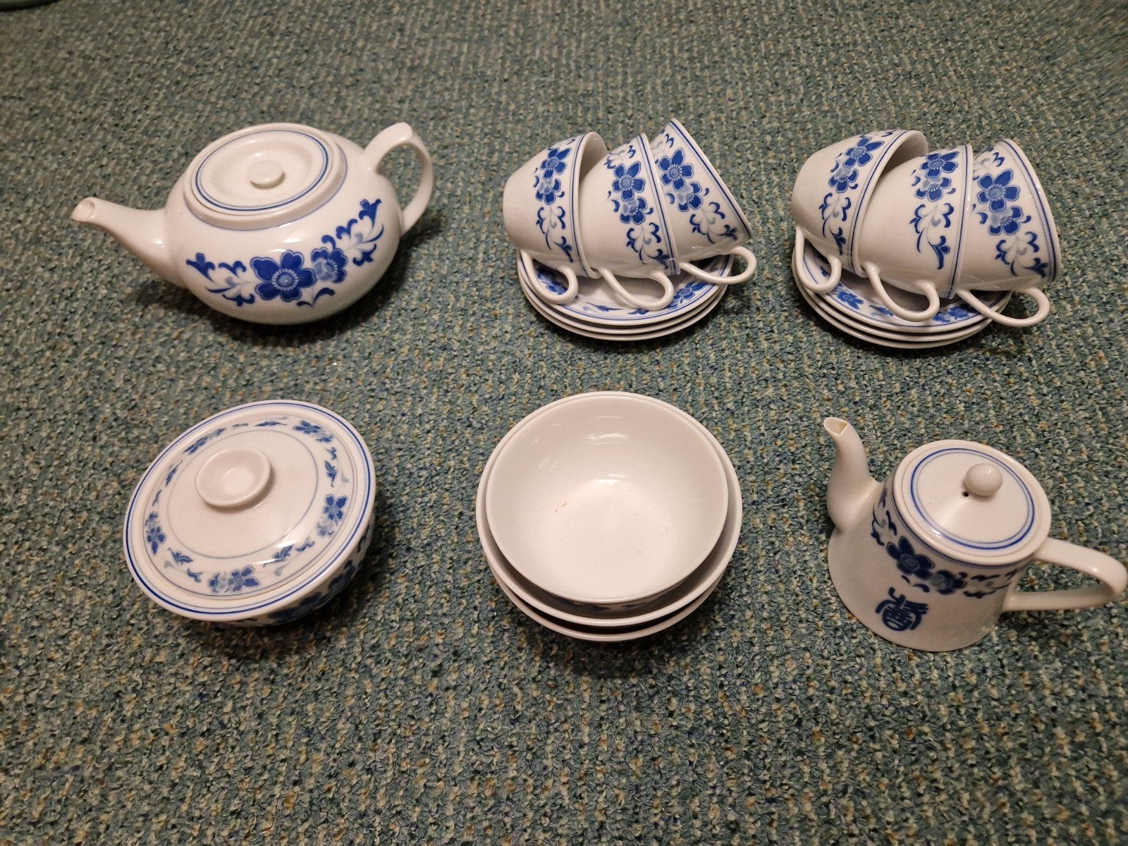 Servies, Ophalen, Zo goed als nieuw, Porselein, Landelijk/Boerenbont