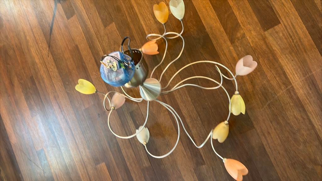 Plafind lamp tulpen, Ophalen of Verzenden, Zo goed als nieuw