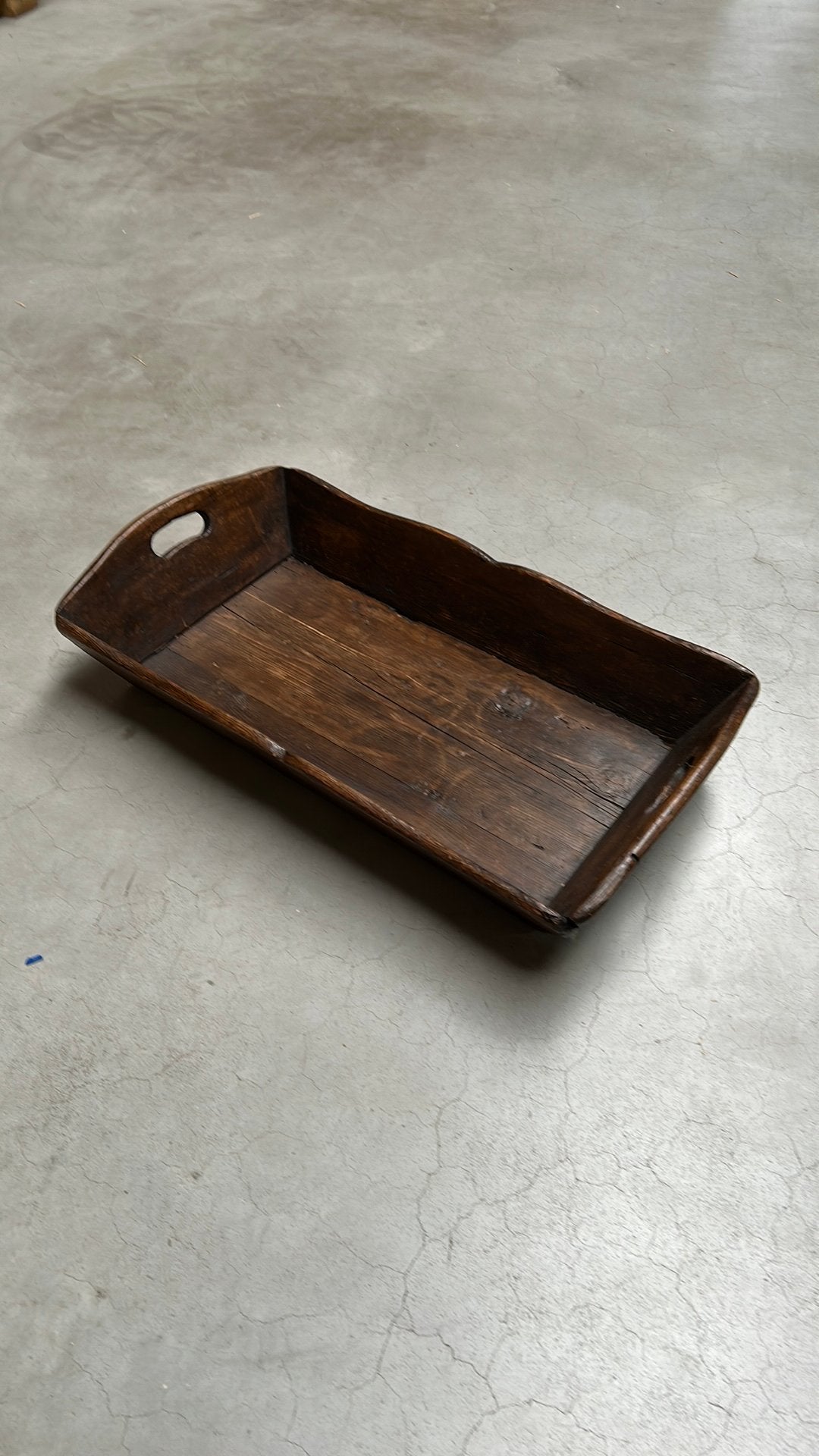 Antieke houten bak/schaal - 68x40cm, Ophalen of Verzenden