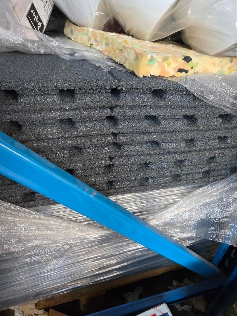 Granuflex rubber tegels grijs 100x100x2,5 cm met voeg, 60 cm of meer, Overige typen, Nieuw, Ophalen of Verzenden