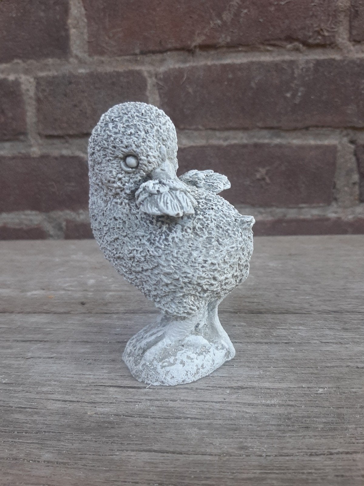 Kuikentje betonnen beeld tuinbeeld beton beeldje kuiken, Ophalen of Verzenden