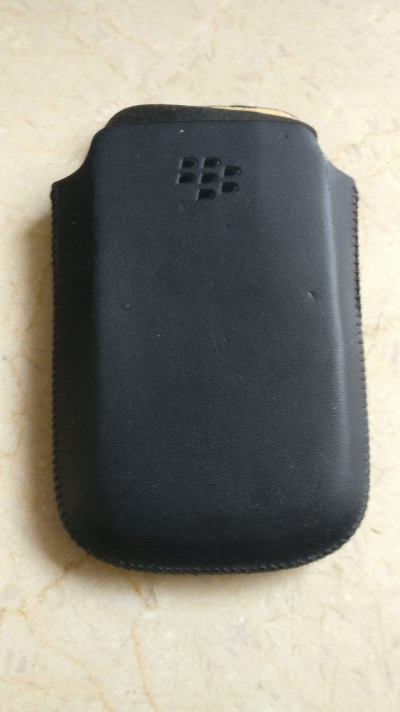 Lederen beschermtas pouch telefoontasje voor BlackBerry Bold, Ophalen of Verzenden, Zo goed als nieuw, Hoesje of Tasje