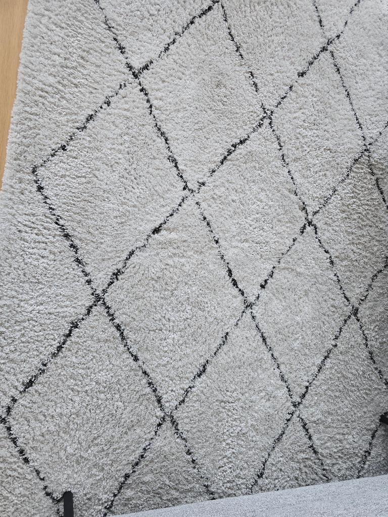 ZGAN Vloerkleed Lizzano wit– 160x230 cm - stijlvol & netjes, Wit, 150 tot 200 cm, 200 cm of meer, Ophalen of Verzenden