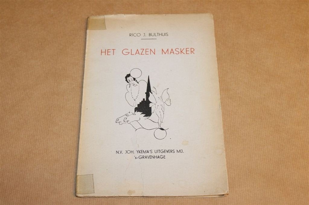 Het Glazen Masker — Rico J. Bulthuis, Ykema 1940, Schaars, Ophalen of Verzenden