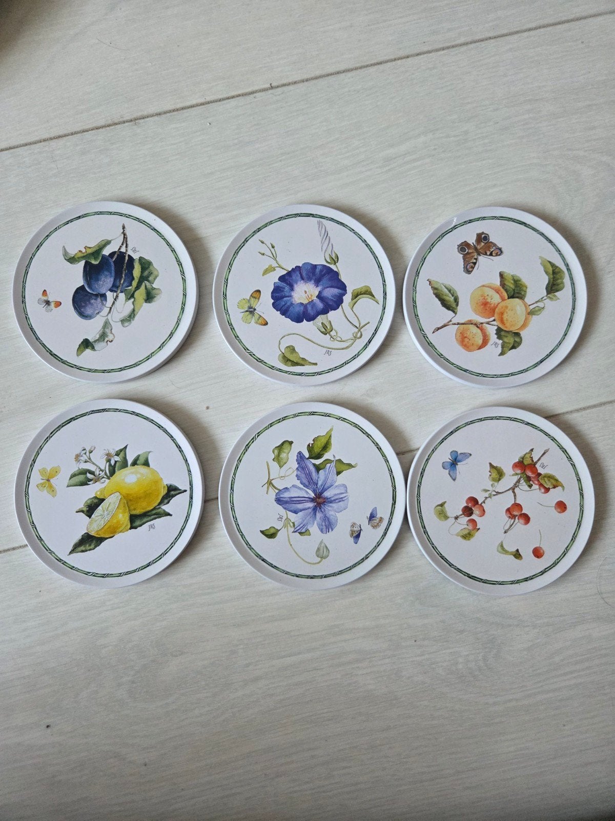 JBS Janneke Brinkman-Salentijn Onderzetters (6 stuks), Huis en Inrichting, Woonaccessoires | Onderzetters, Ophalen of Verzenden