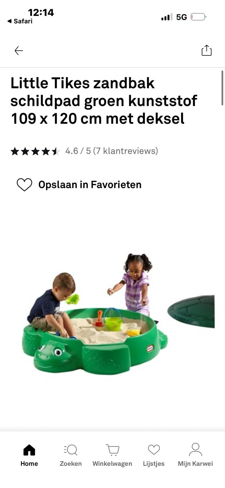 Little tikes zandbak, Kinderen en Baby's, Speelgoed | Buiten | Zandbakken, Ophalen, Zo goed als nieuw