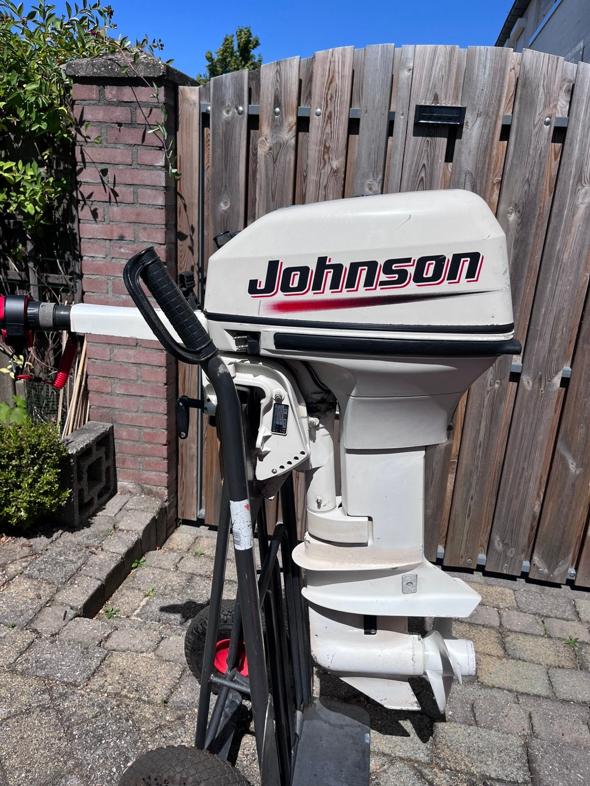 Johnson 15 pk 2-takt kortstaart ., Watersport en Boten, Ophalen, Gebruikt, Benzine, 10 tot 30 pk