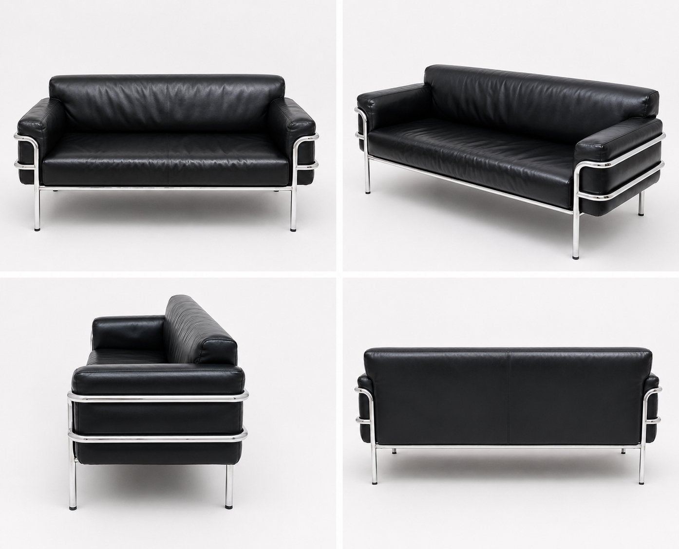 Le Corbusier LC2 3-zits bank - Replica (185 cm), Ophalen, 150 tot 200 cm, Driepersoons, 75 tot 100 cm