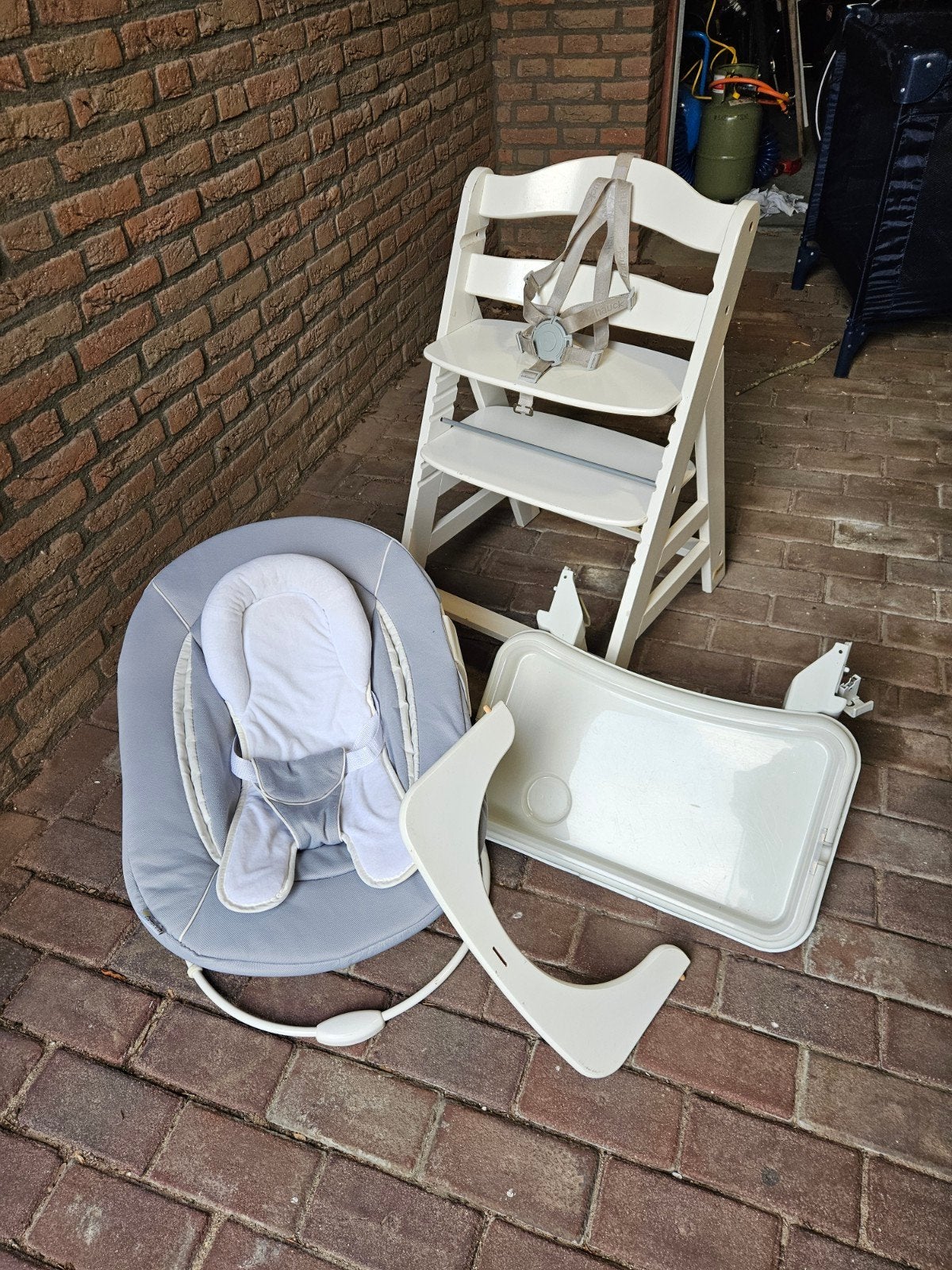 Hauck Alpha+ meegroeistoel, overcompleet, Kinderen en Baby's, Ophalen, Zo goed als nieuw, Meegroeistoel, Aanschuifbaar